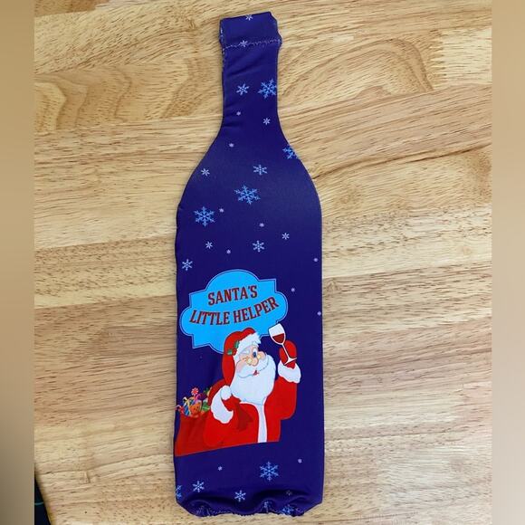 Toast the Season Christmas Wine Bottle Cover - Set of Five - Picture 5 of 9
